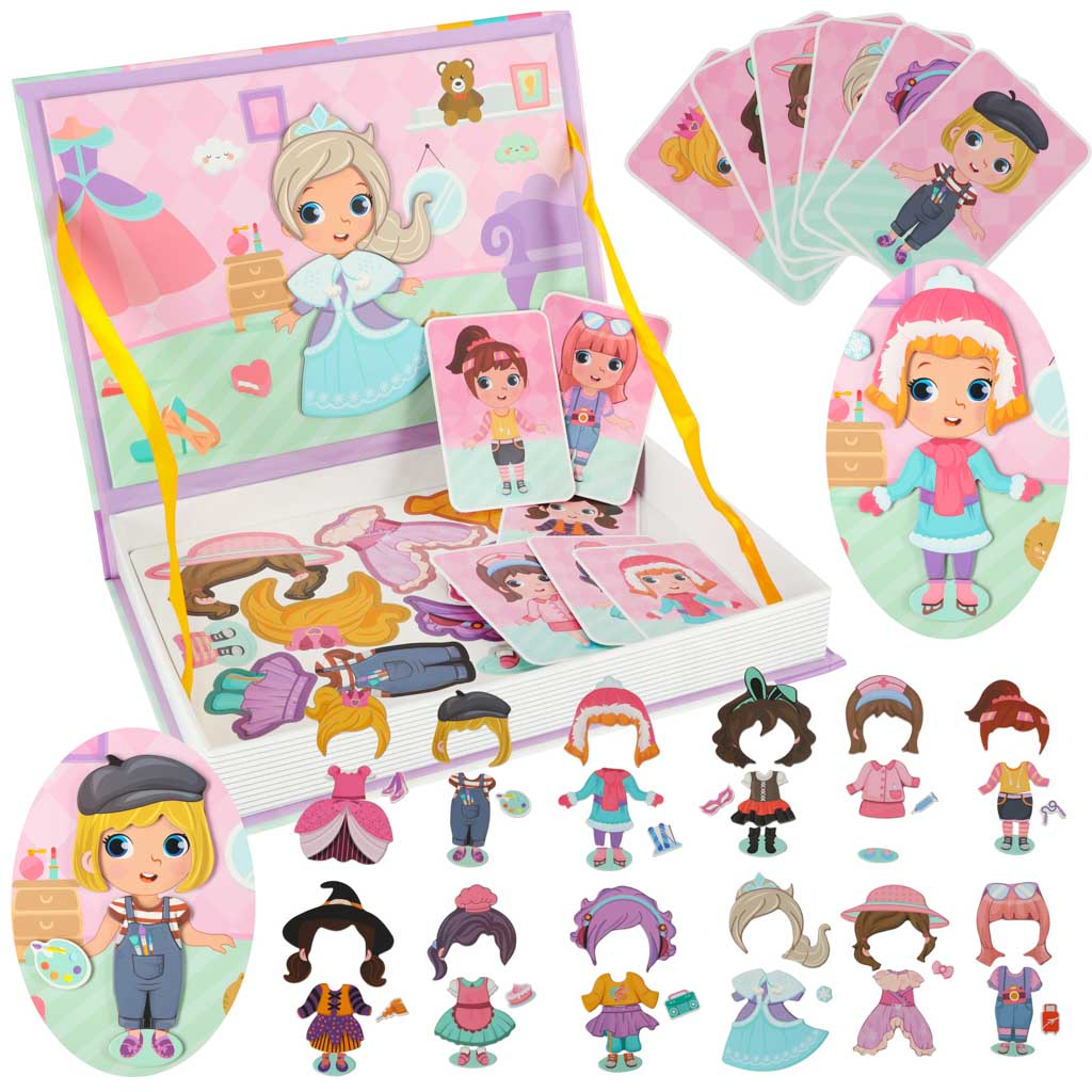 Magnetic Puzzle Dress Up Doll 51el.