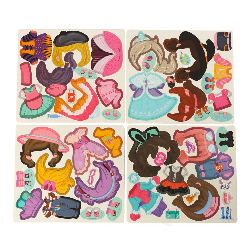 Magnetic Puzzle Dress Up Doll 51el.