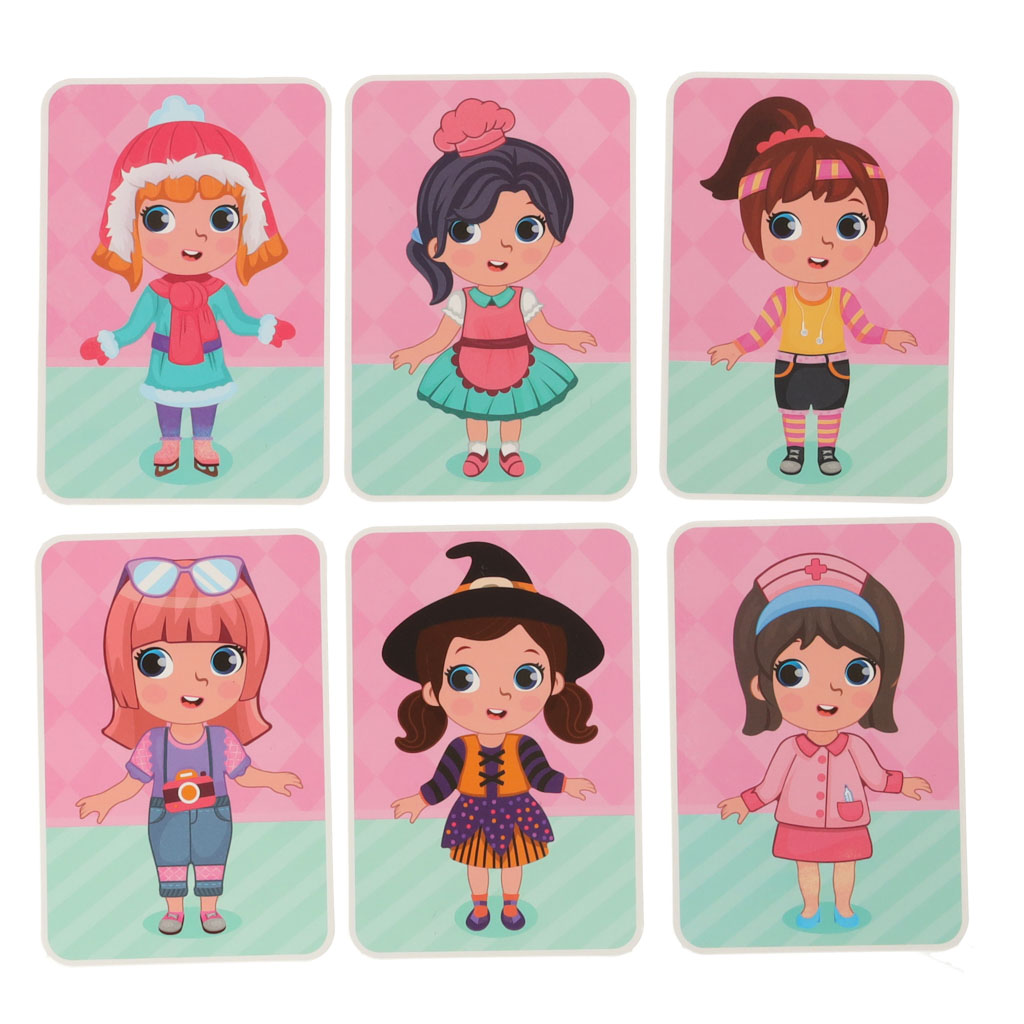Magnetic Puzzle Dress Up Doll 51el.