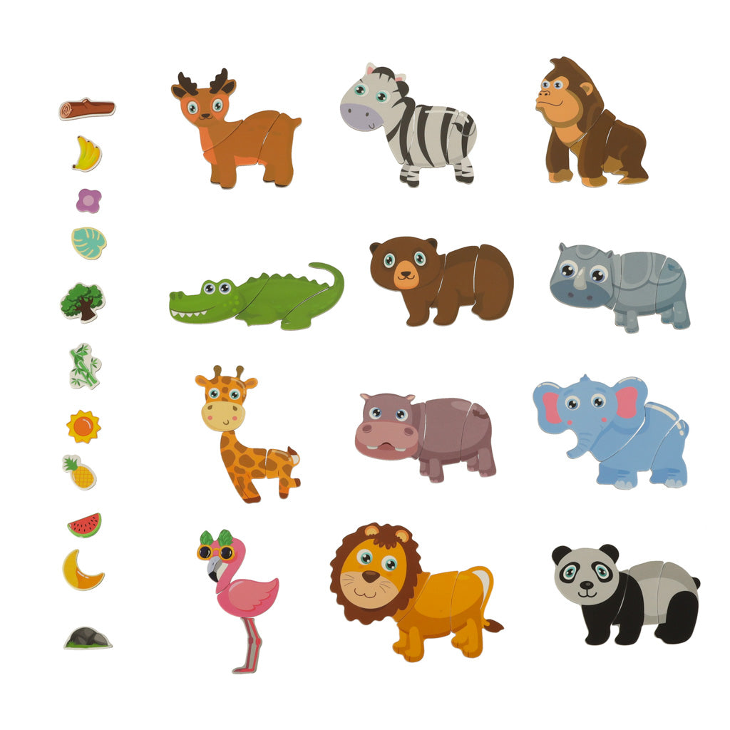 Magnetic Puzzle Animals Safari 47el.