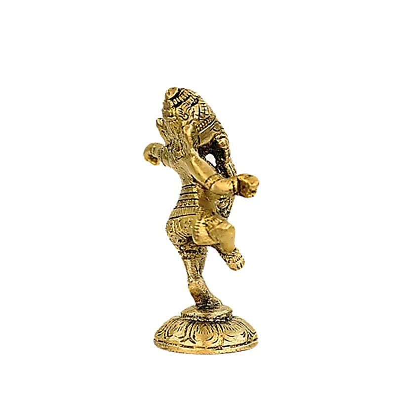 Ganesh Dancing Brass - 178 G; 10 Cm