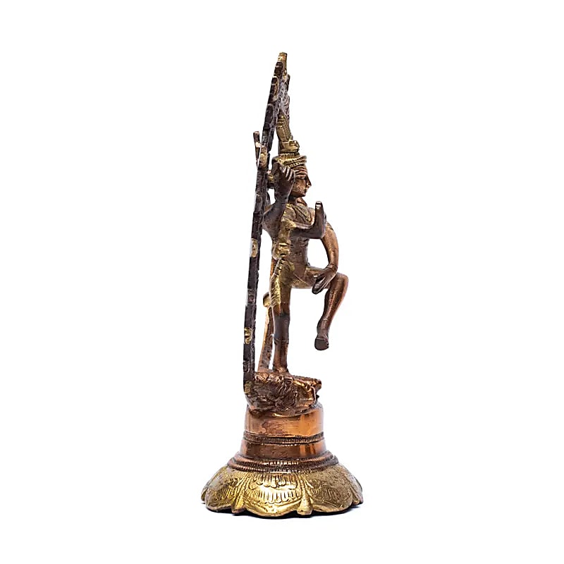 Shiva Nataraj mosaz dvoubarevná - 736 G; 20 cm