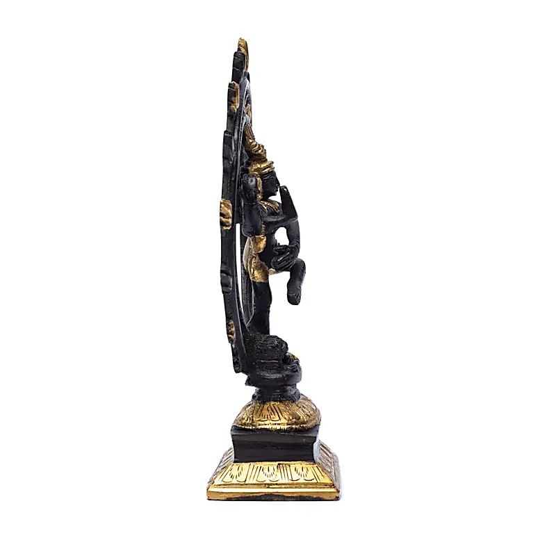 Shiva Nataraj Messing Tofarvet - 1020 G; 20 cm