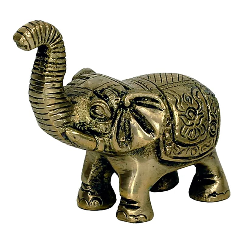 Mini Statuetă Elefant Alama - 185 G; 7x7,5 cm