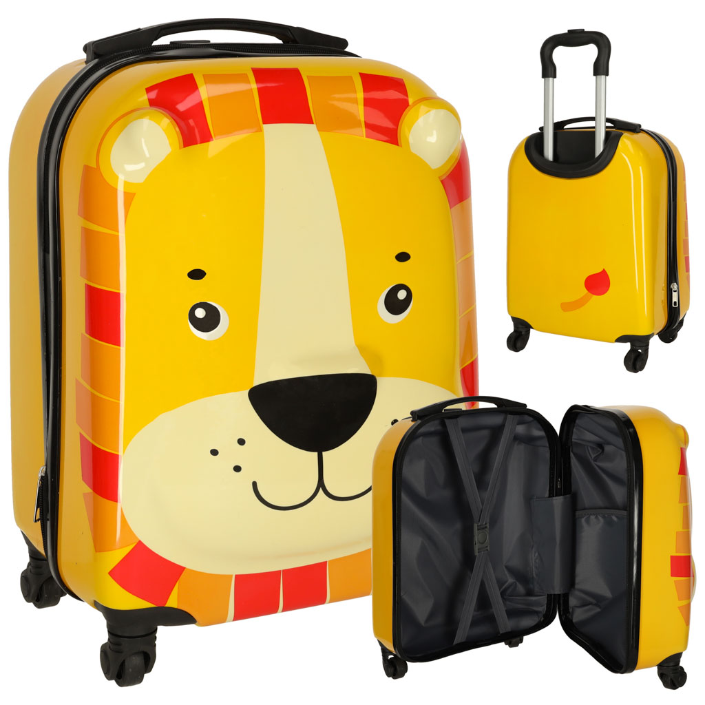 Children's Travel Suitcase On Wheels Lion