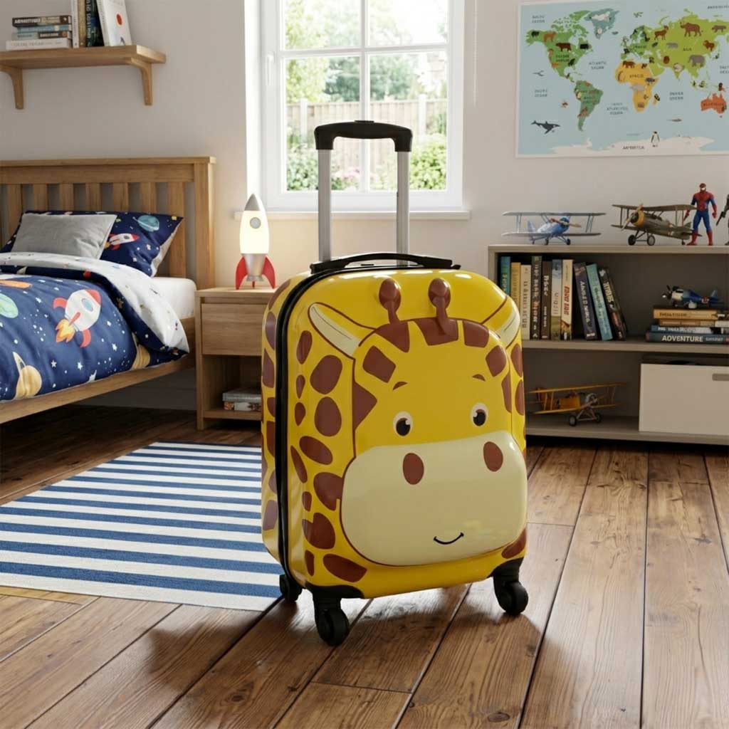 Children's Travel Suitcase On Wheels Giraffe