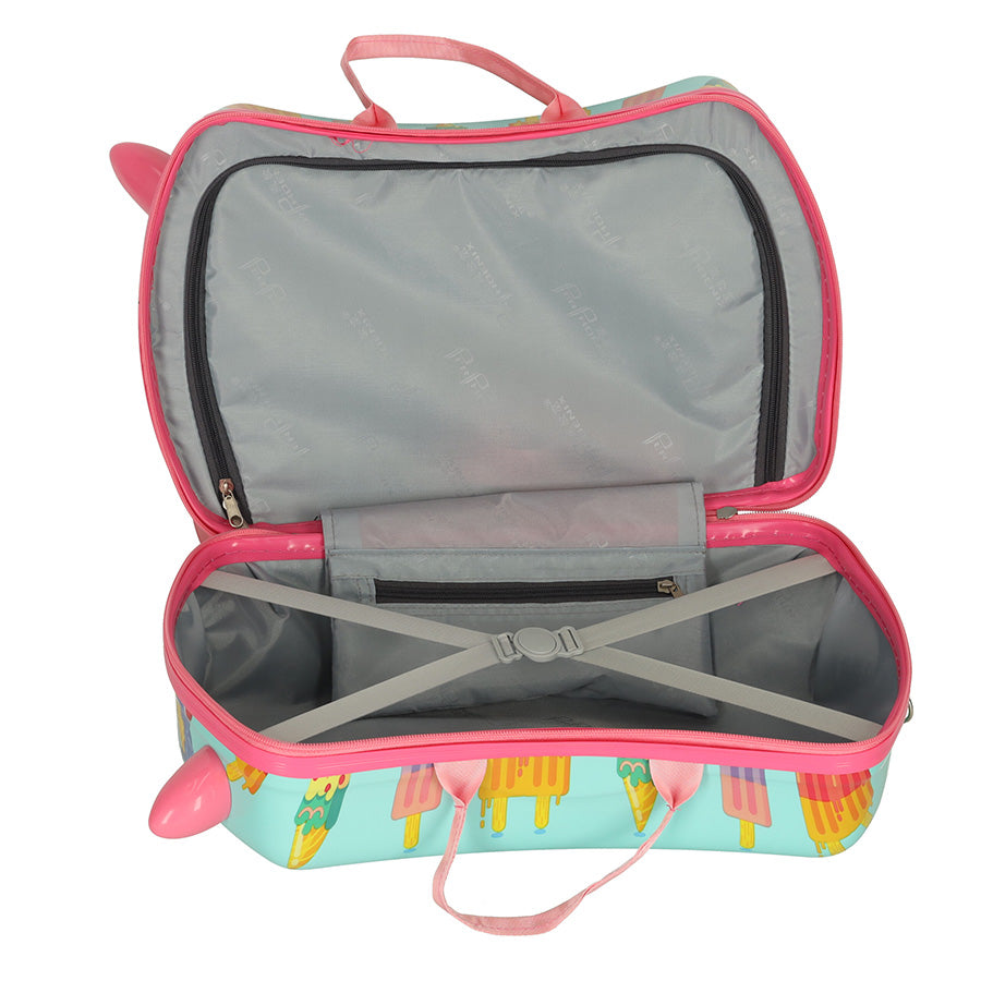 Children's Travel Case On Wheels Ice Cream