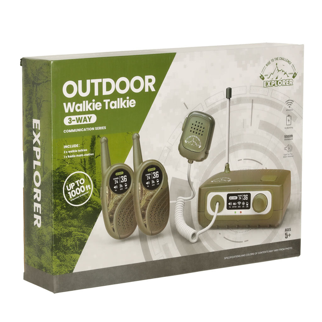 Walkie Talkie Walkie Talkie Shortwave Set With Switchboard For Kids Khaki