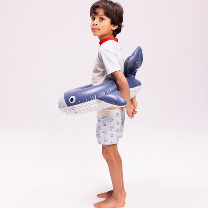 Inel de înot Swim Essentials - Balena - Albastru - Walter Whale - Ø 55 Cm