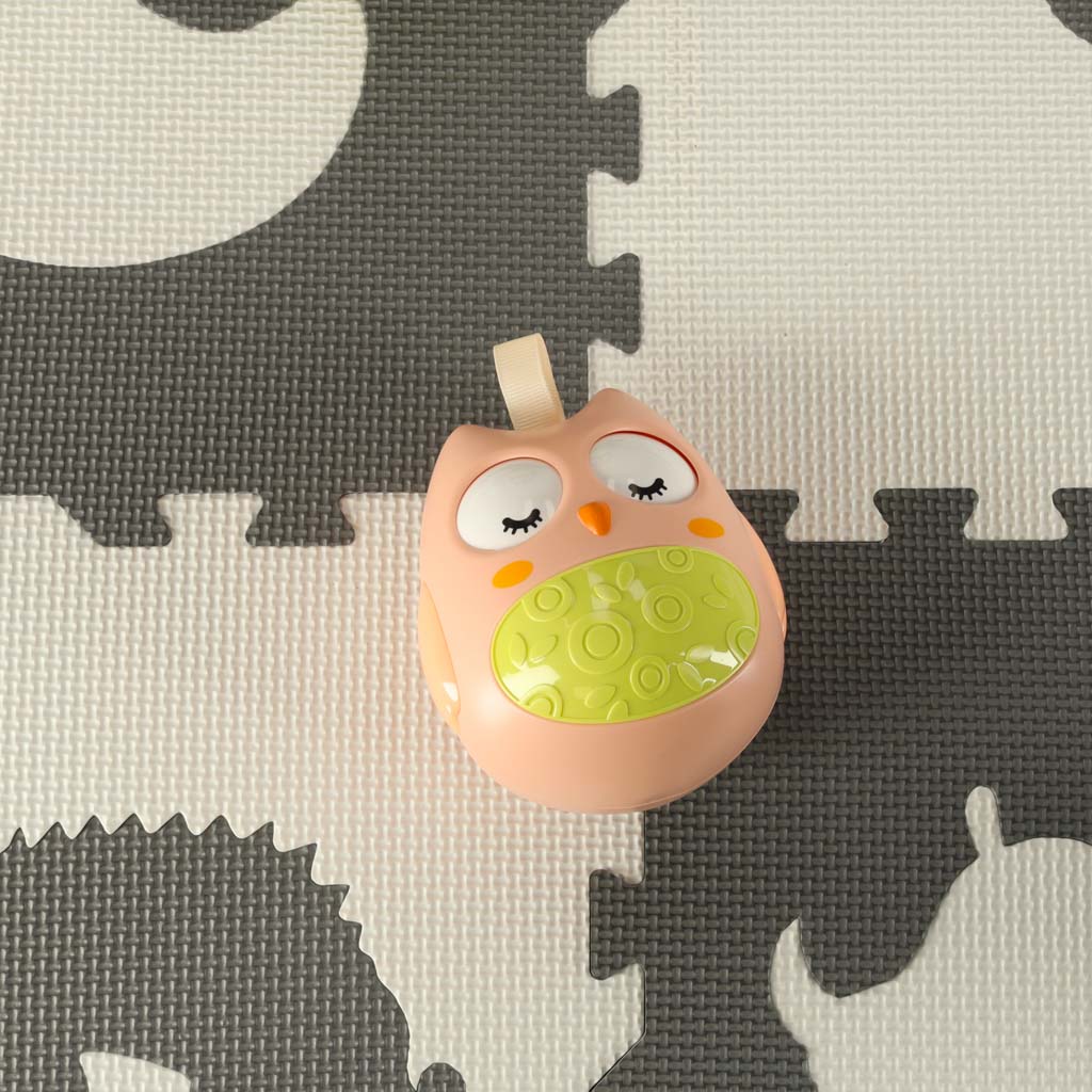 Wańka Wstańka Owl Sensory Sway Pink
