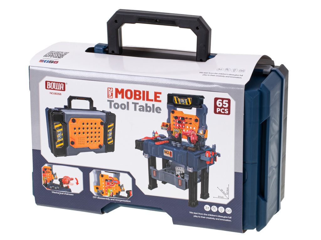 Workshop Diy Set Table + Tools 65el.