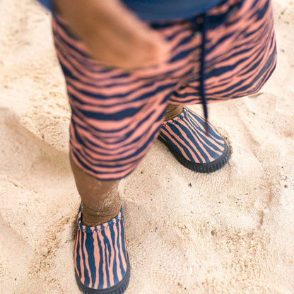 Swim Essentials Kids Water Shoes - Blue/orange - Vibrant Stripes
