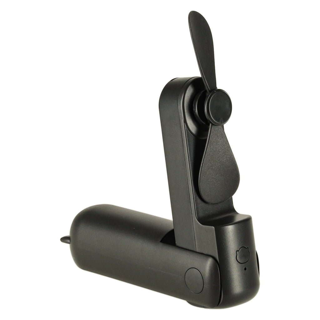 Ventilatore da scrivania Mini mulino a vento pieghevole portatile USB portatile nero
