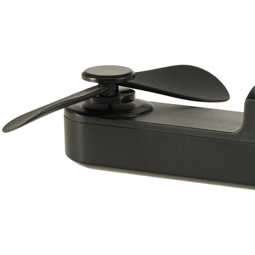 Ventilatore da scrivania Mini mulino a vento pieghevole portatile USB portatile nero