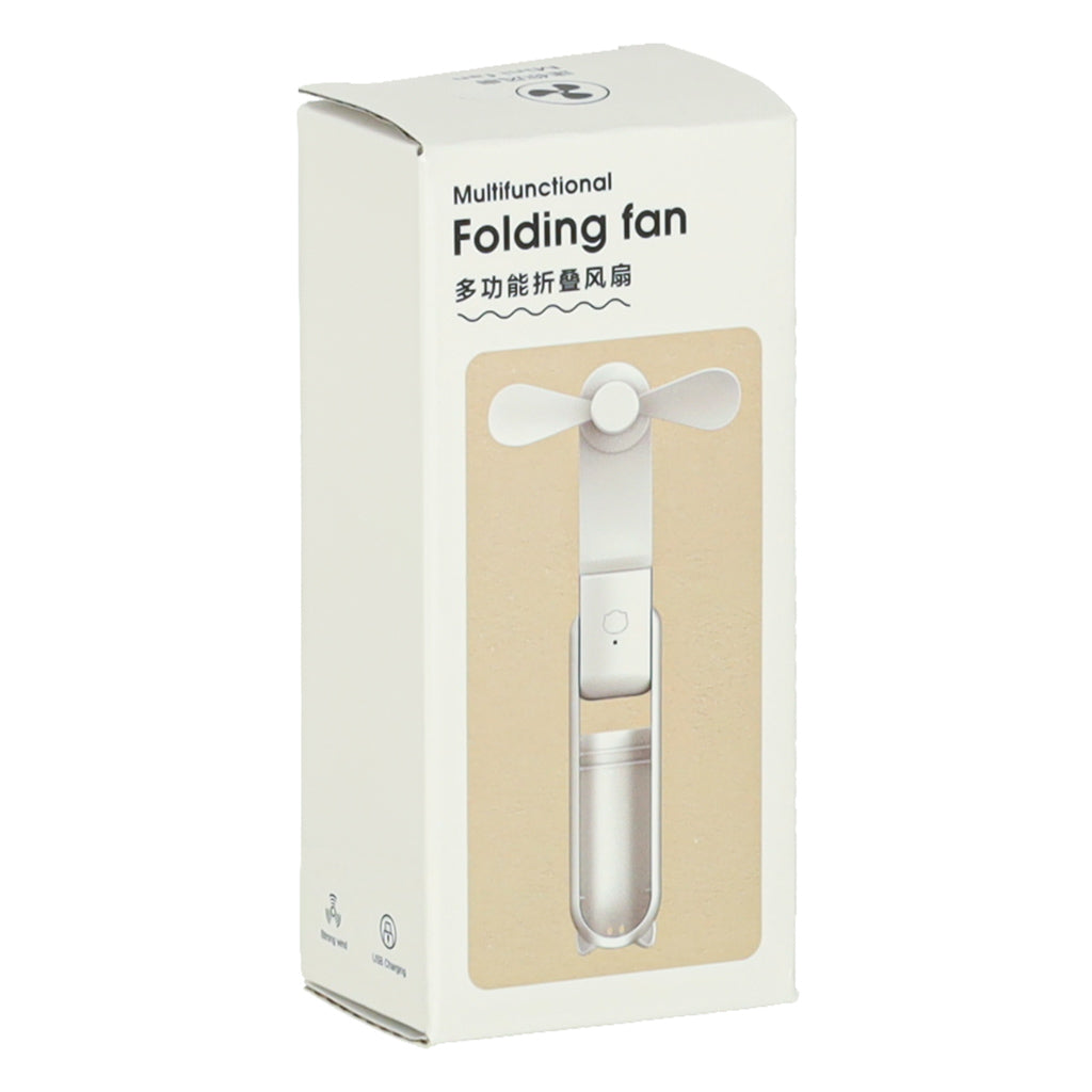 Ventilatore da scrivania Mini mulino a vento pieghevole portatile USB portatile nero