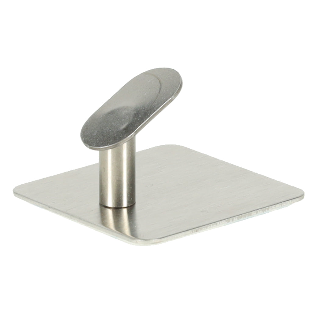 Self-adhesive Silver Bathroom Wall Hangers Set Of 4 Pieces
