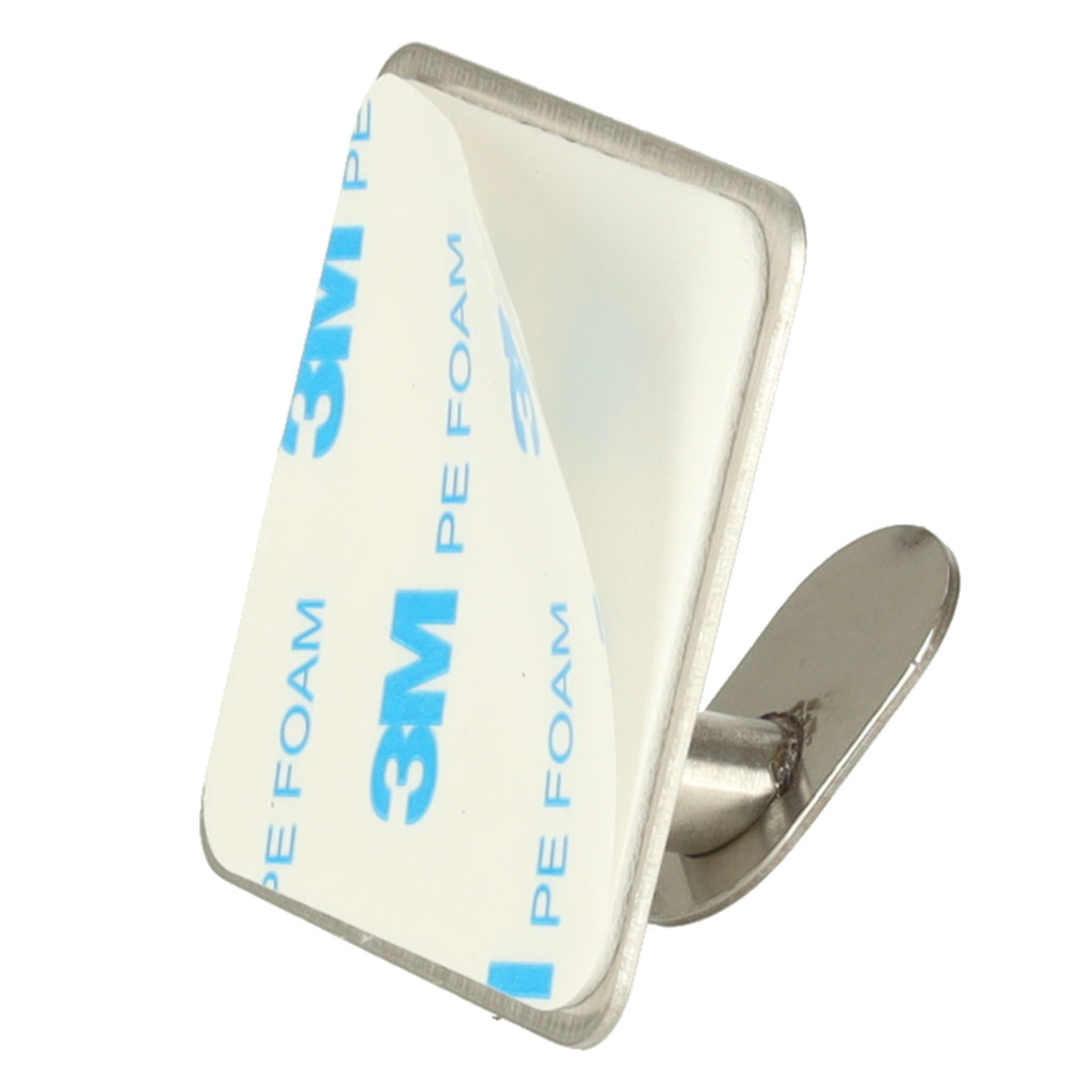Self-adhesive Silver Bathroom Wall Hangers Set Of 4 Pieces