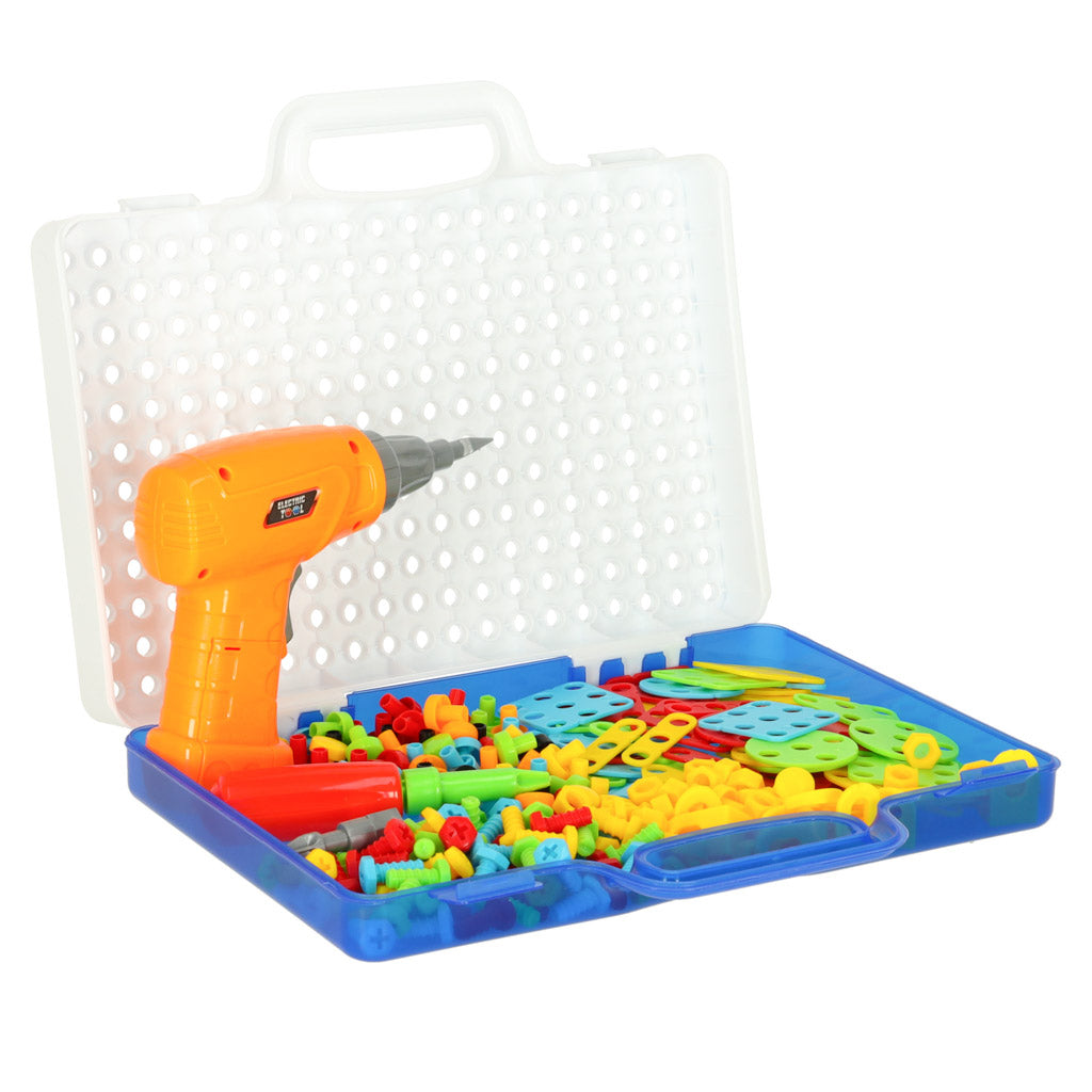 Screwdriver Drill Screws Construction Blocks 237 Pieces