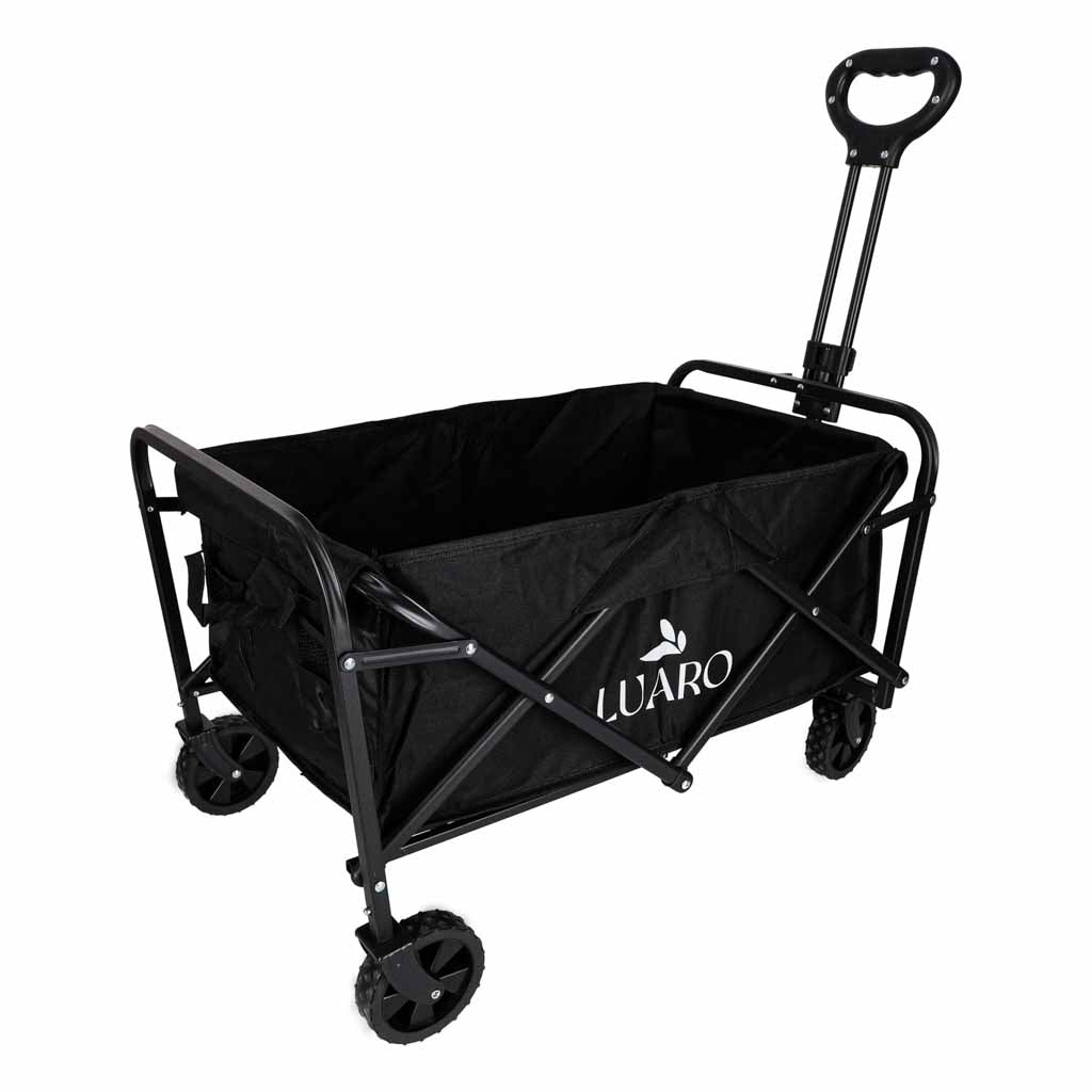 Beach Shopping Transport Cart Folding Tourist Travel Rotatable 360 Telescopic Handle