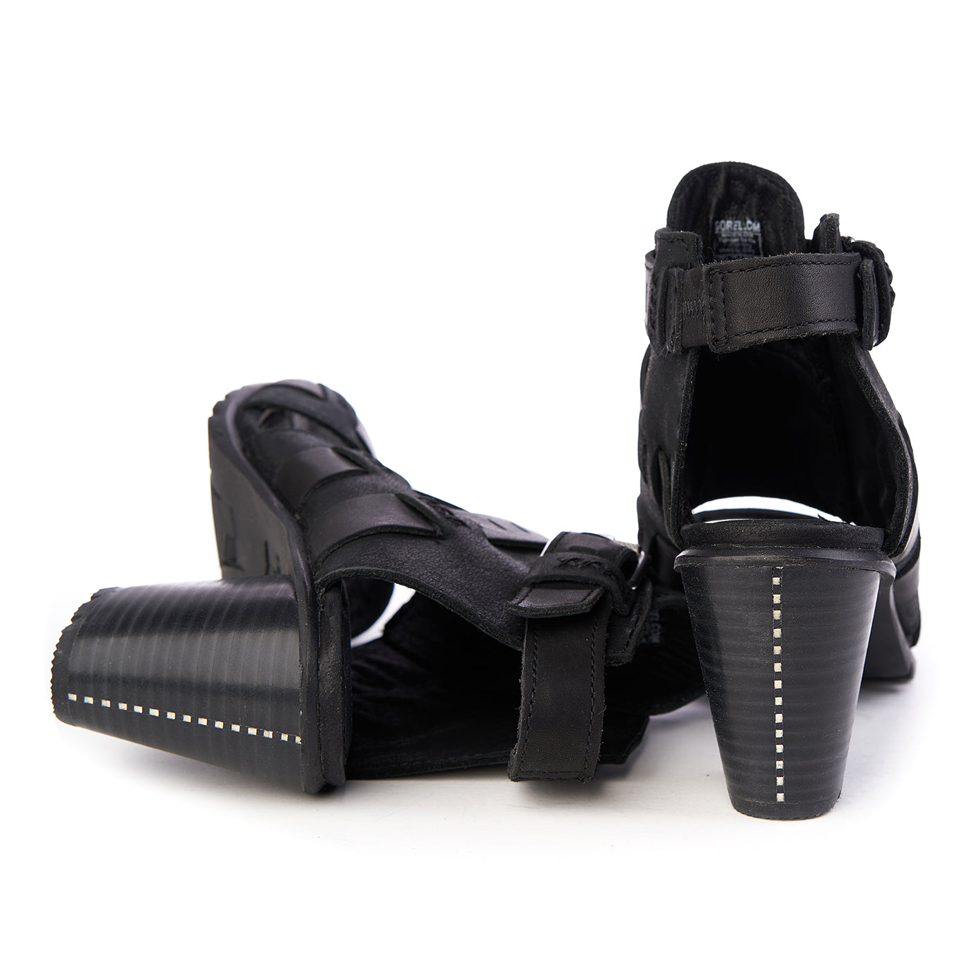 Sandály Sorel Nadia Spona Natural Leather Black