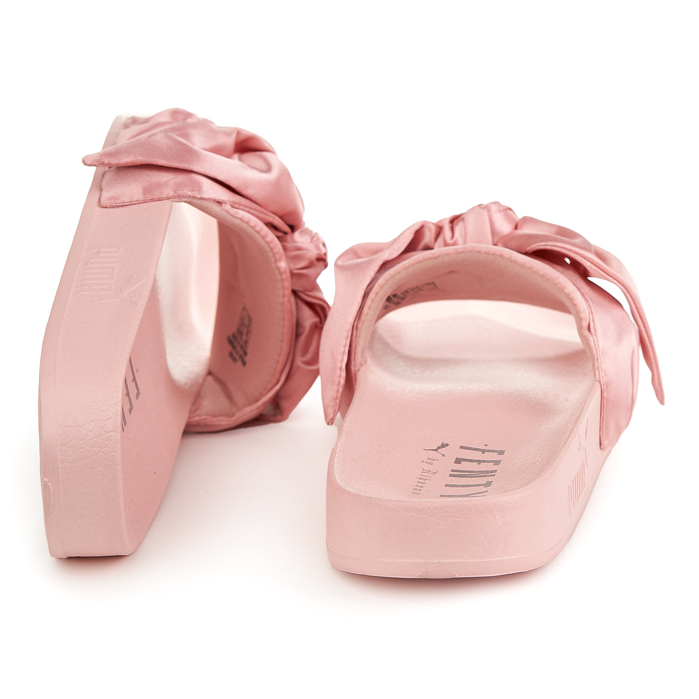 Puma Fenty Bow Slide Sølv Pink Hjemmesko