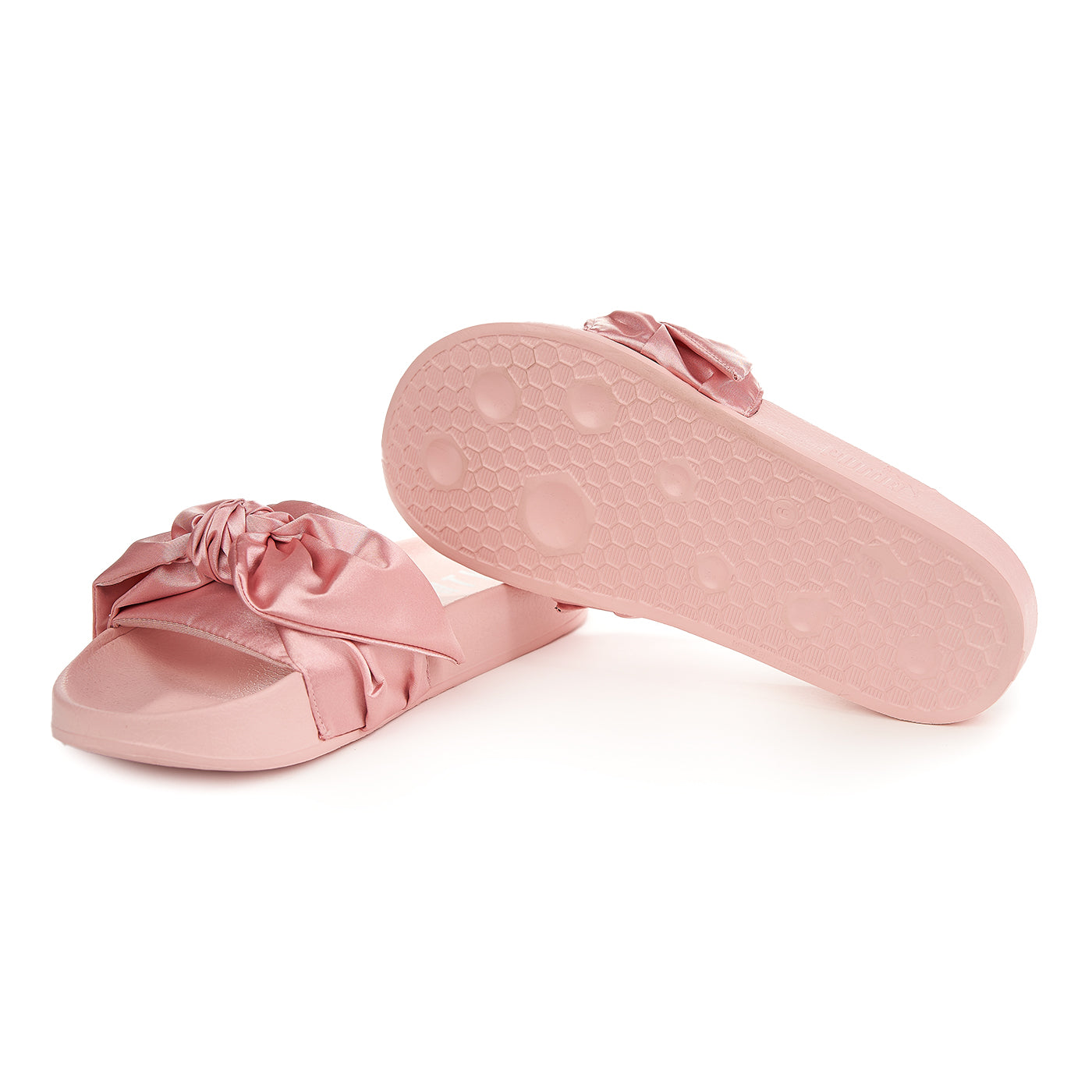 Papuci Puma Fenty Bow Slide Silver Pink