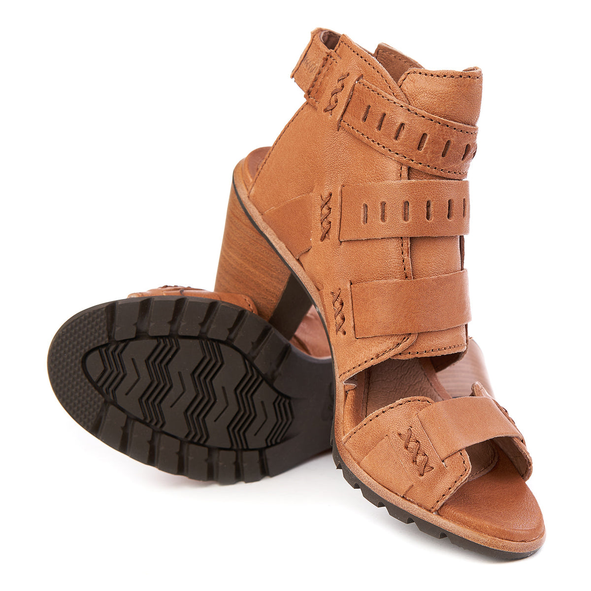 Sandals Sorel Nadia Buckle Natural Leather