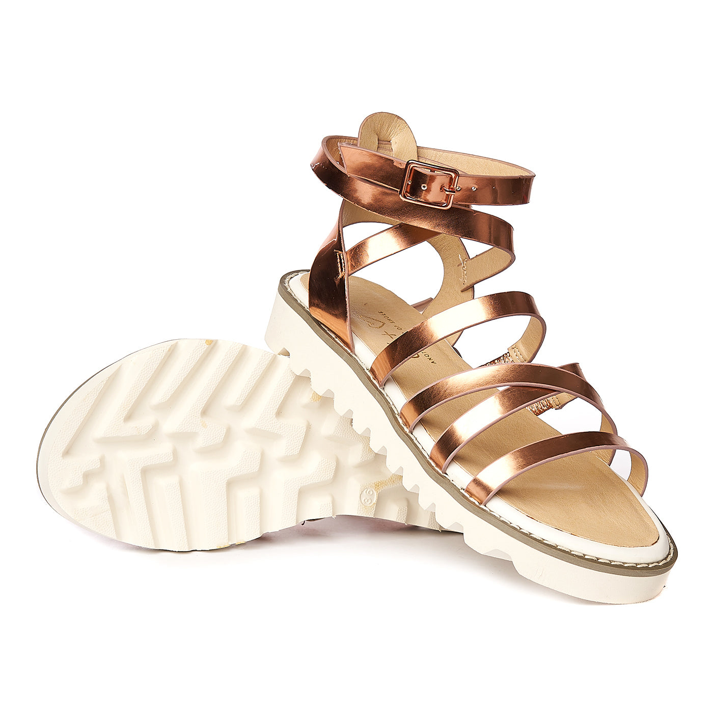Bronz/aur Sandale Aur