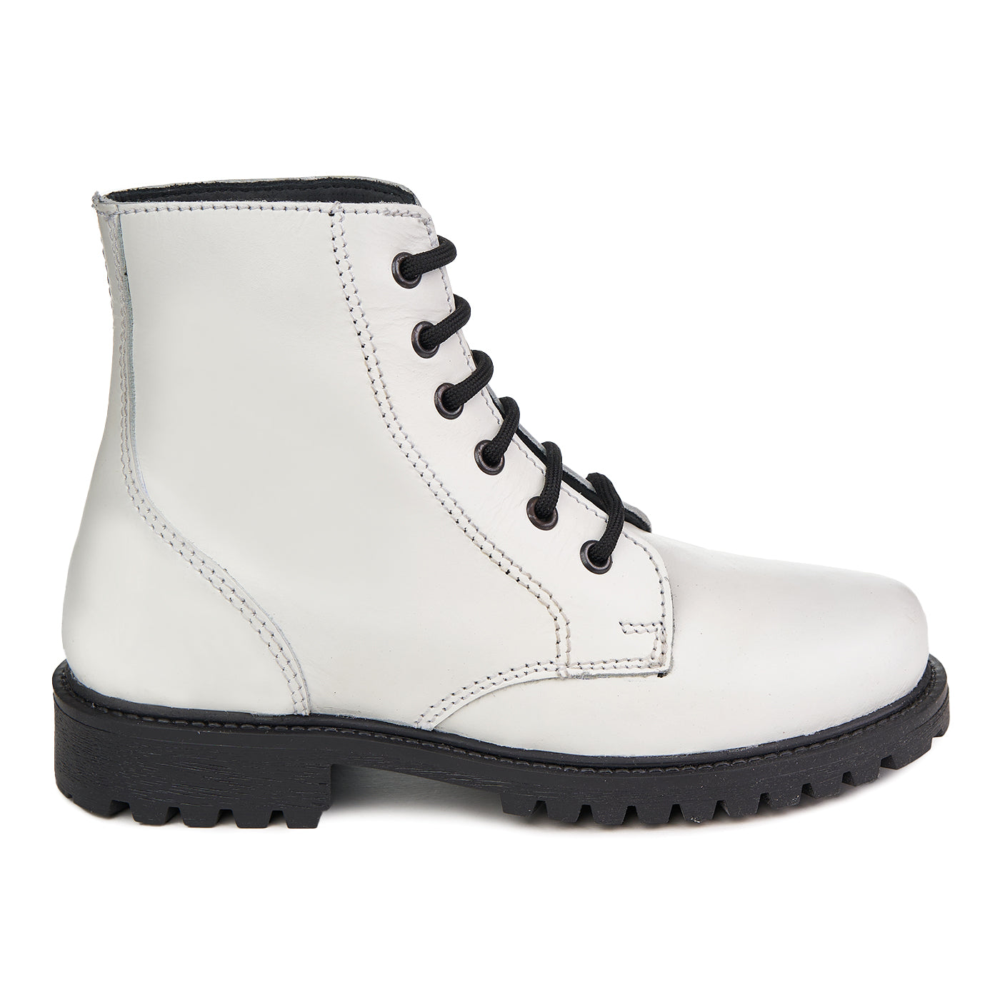Dechase Stivali da Donna in Pelle Naturale Keff White Waxi White
