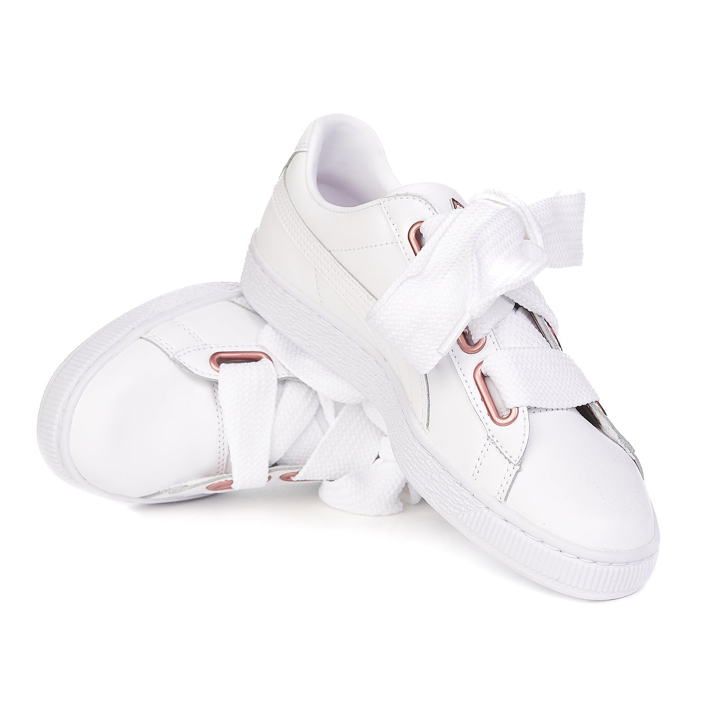 Puma Basket Heart Leather Wns Blanco