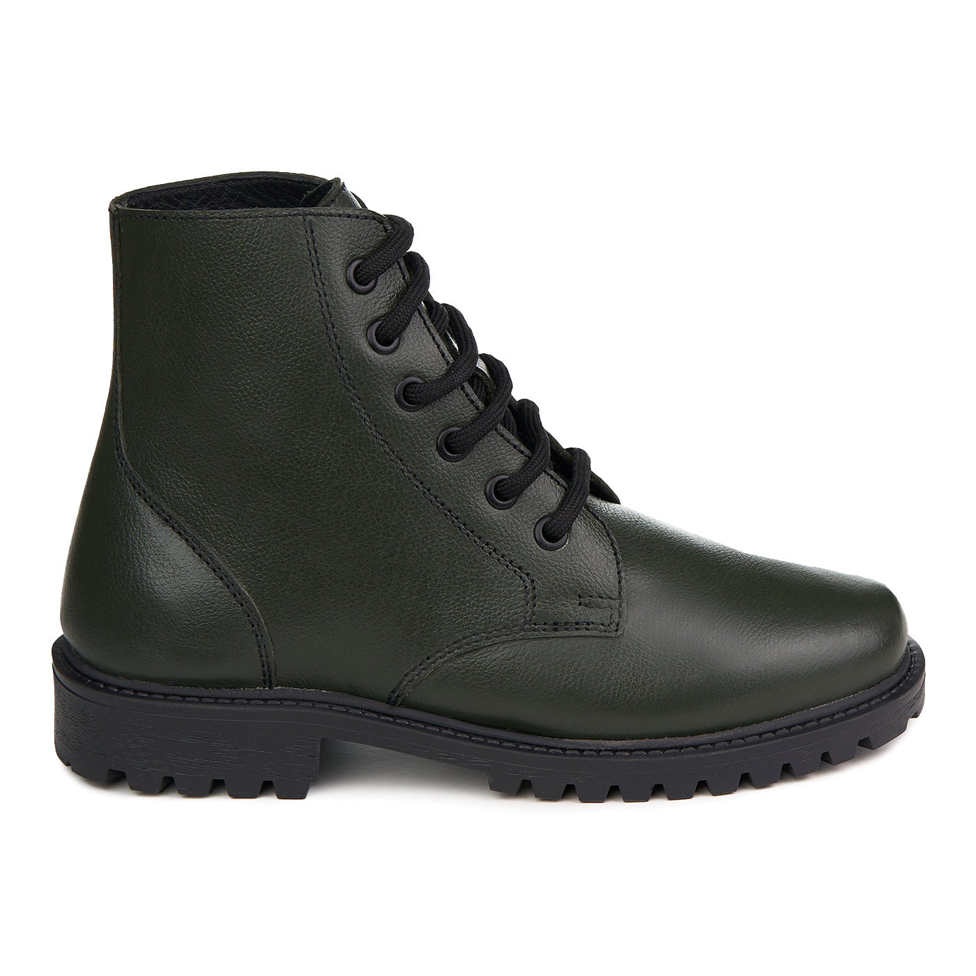 Dechase Stivali da donna in pelle naturale Keff Green verde goffrato fine
