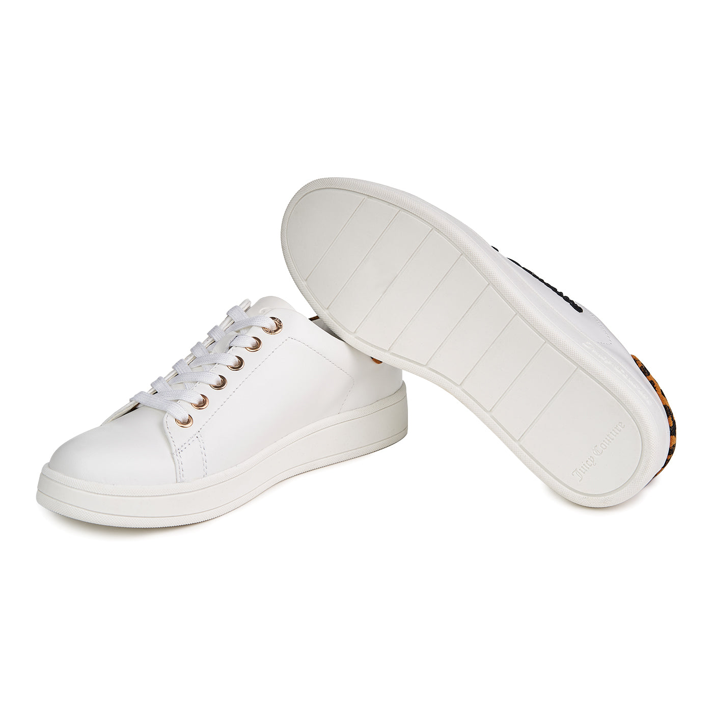 Juicy Couture natuurlijk lederen sneakers Carlie lage top