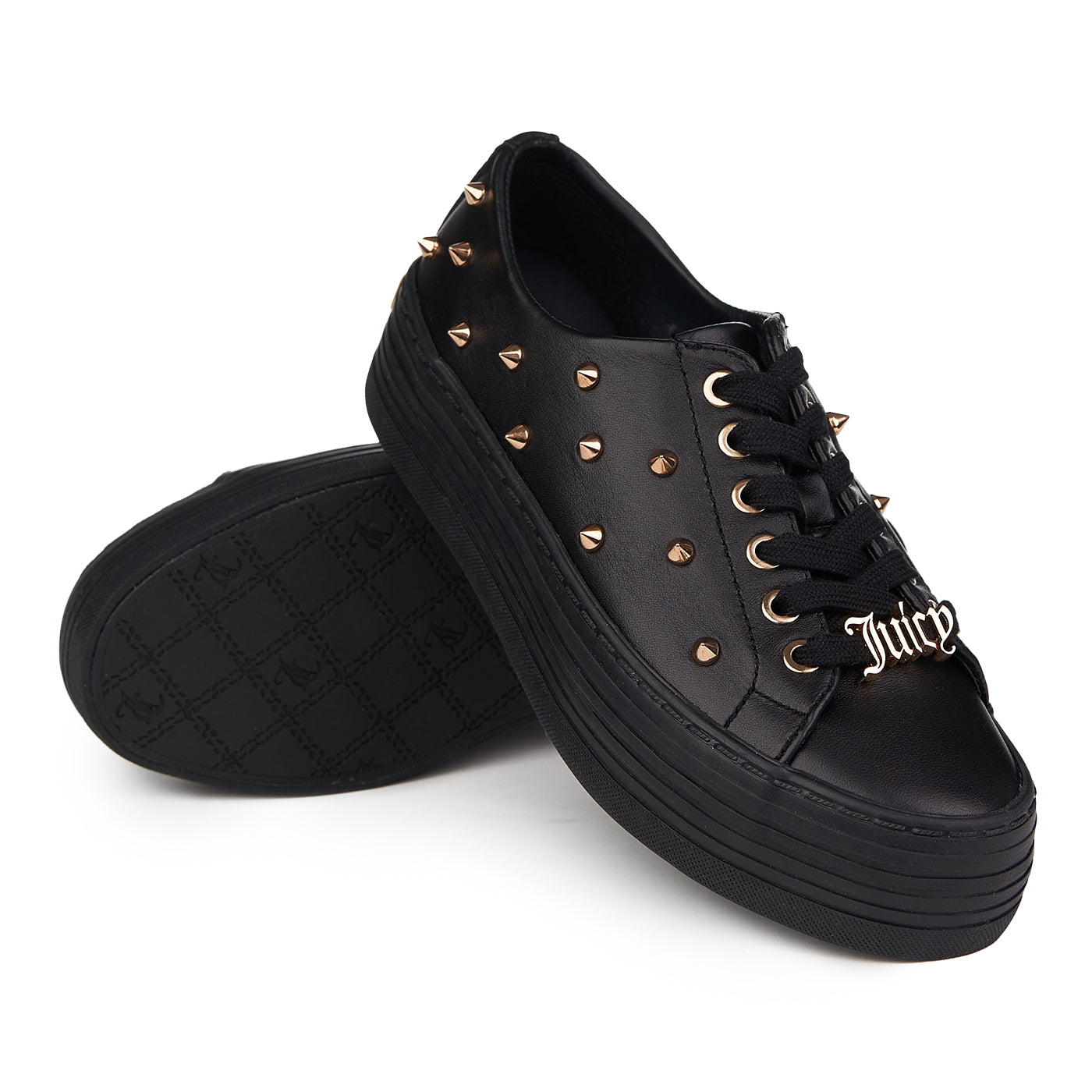Juicy Couture Sneakers Natuurlijk Leer Witte Lage Top