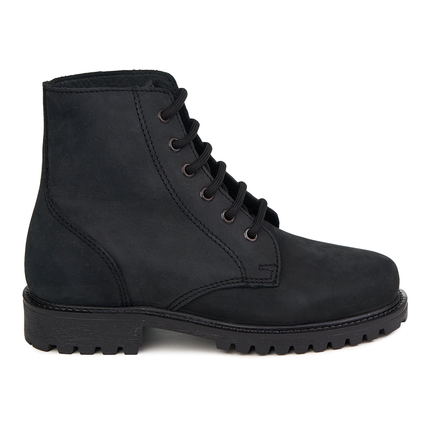 Dechase Bottes Femme Cuir Naturel Keff Oil Nubuck Noir