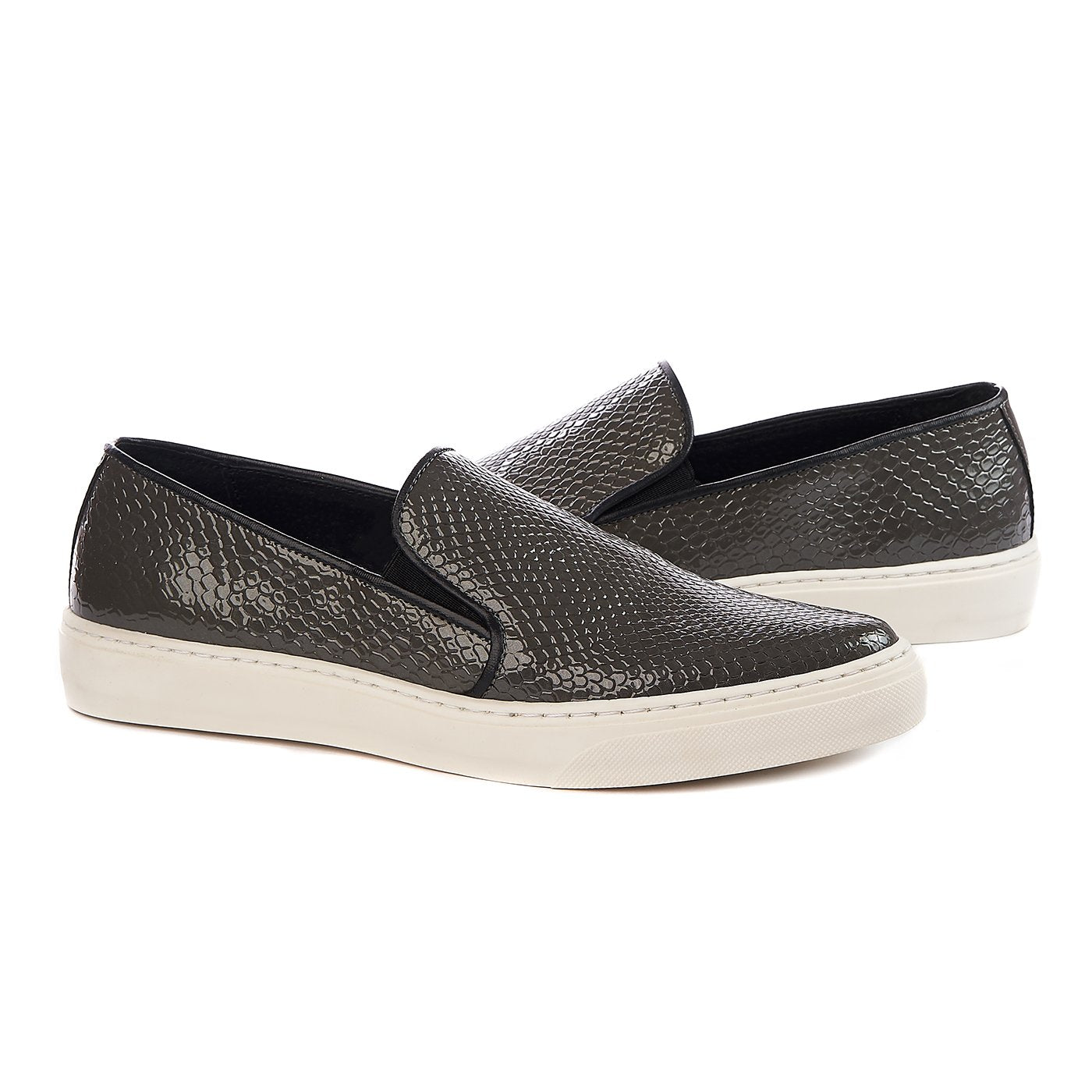 Chaussures Bronx cuir naturel kaki zln 0163