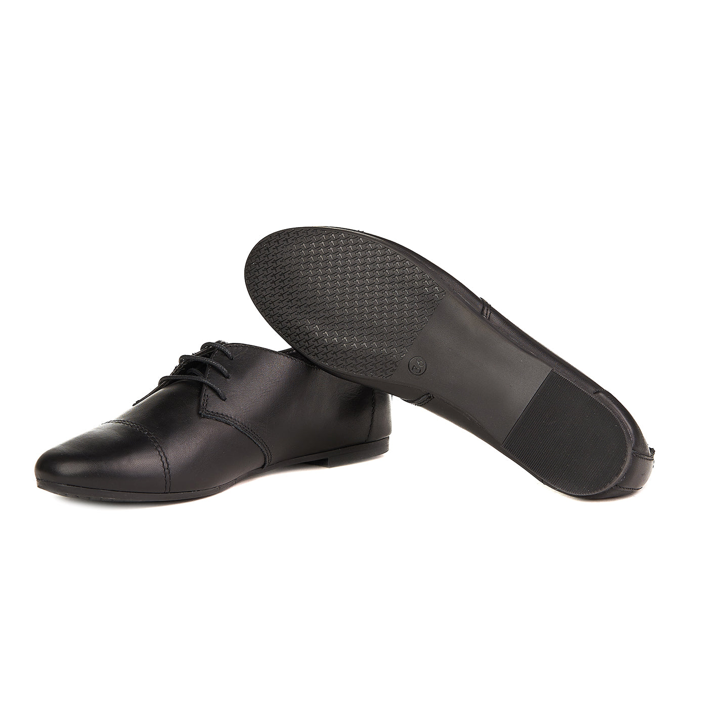 Chaussures Oxford Tamaris Cuir Naturel Noir