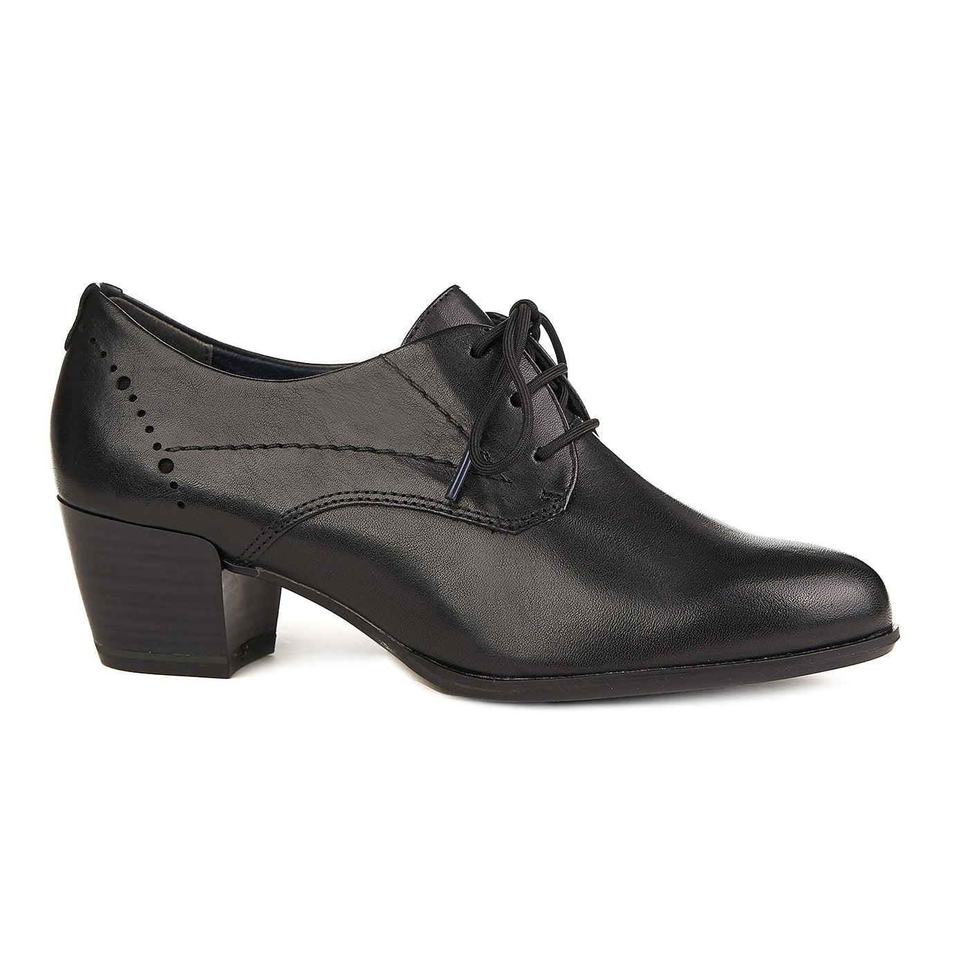 Buty Tamaris ze skóry naturalnej czarne