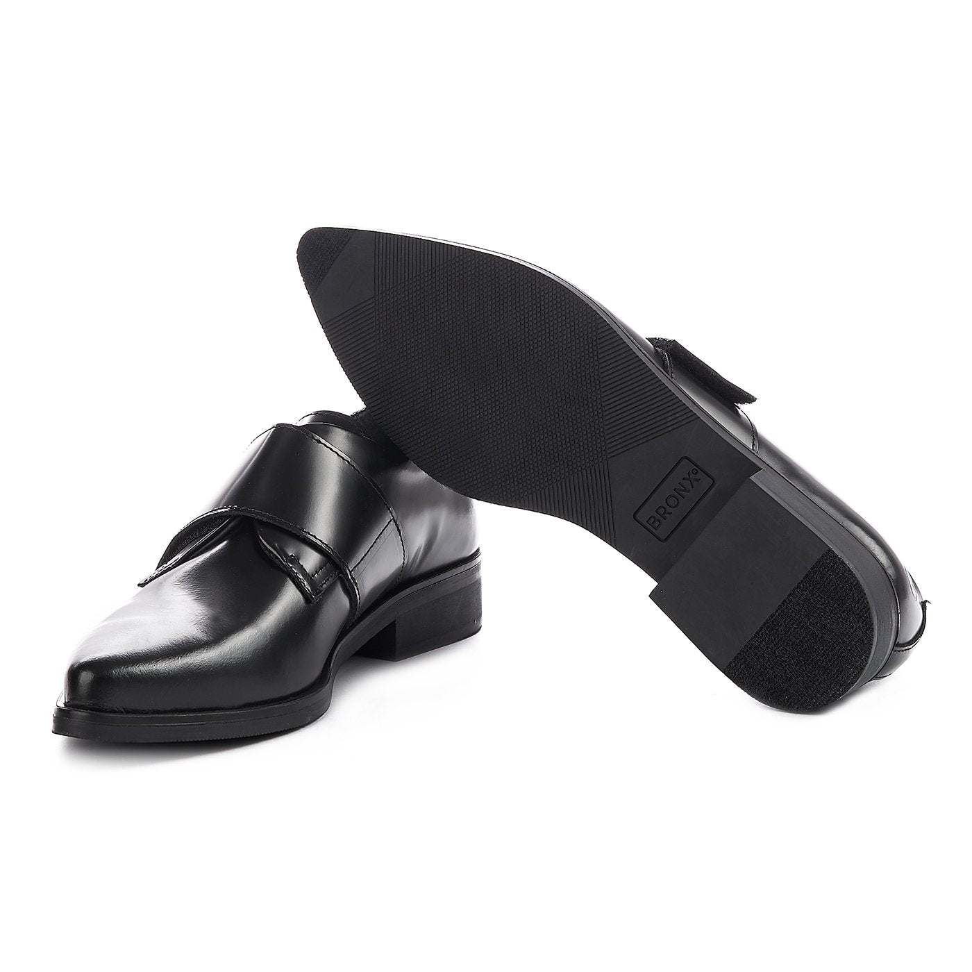 Buty Bronx skóra naturalna czarne 0167 zł