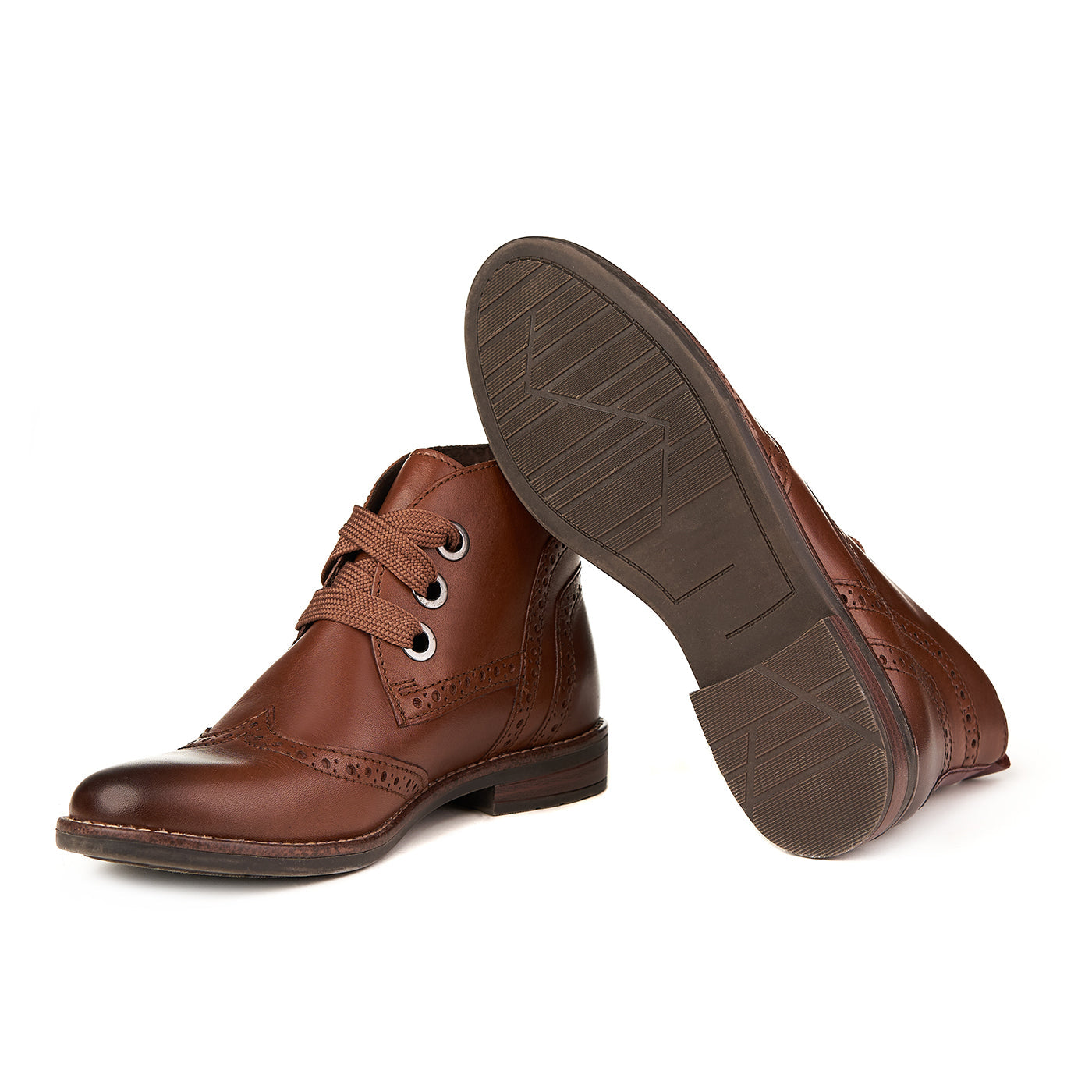 Niebieskie buty z podszewką z futra Cox, wykonane z prawdziwej skóry
