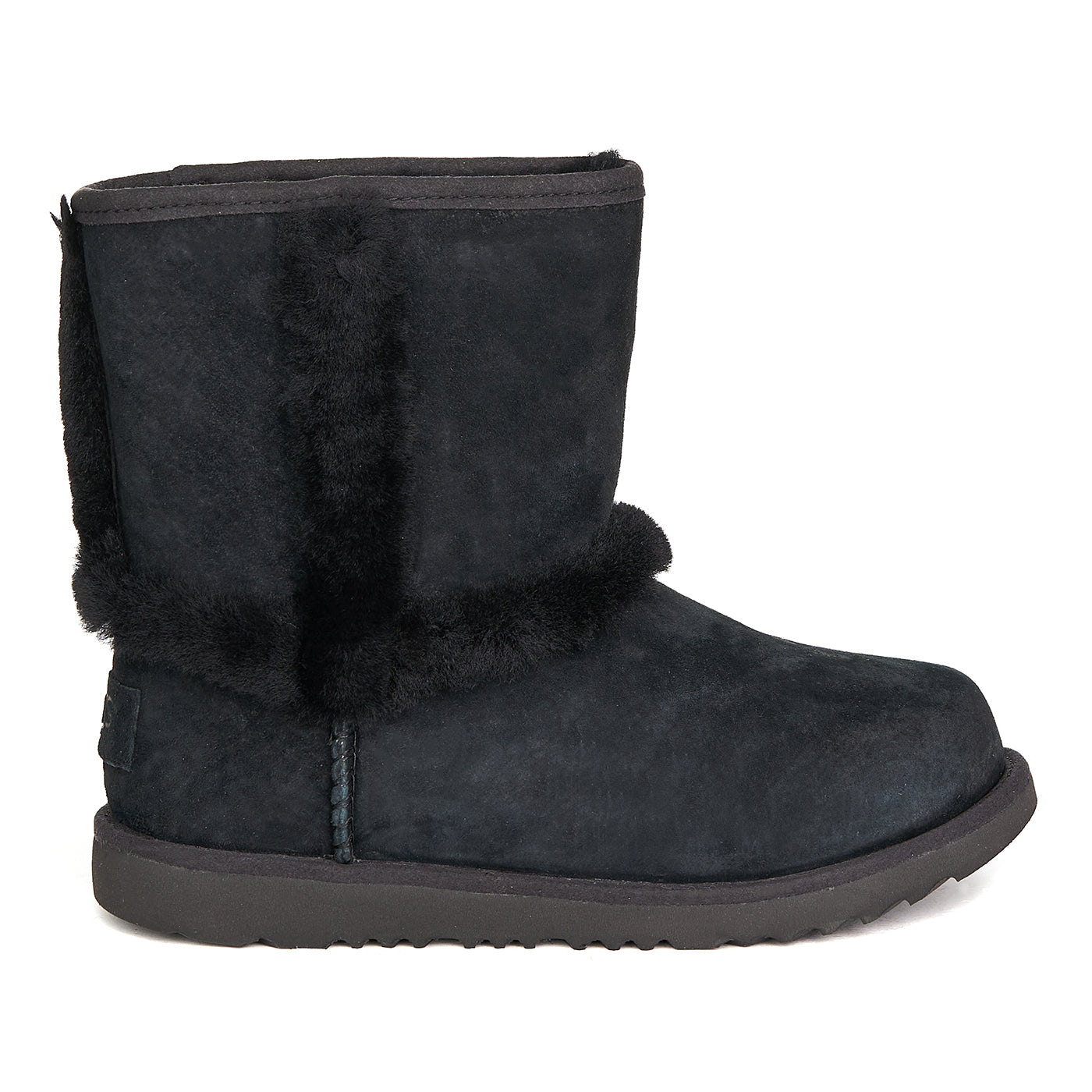 Stivali Ugg Hadley Ii Pelle Naturale Pelliccia Nera