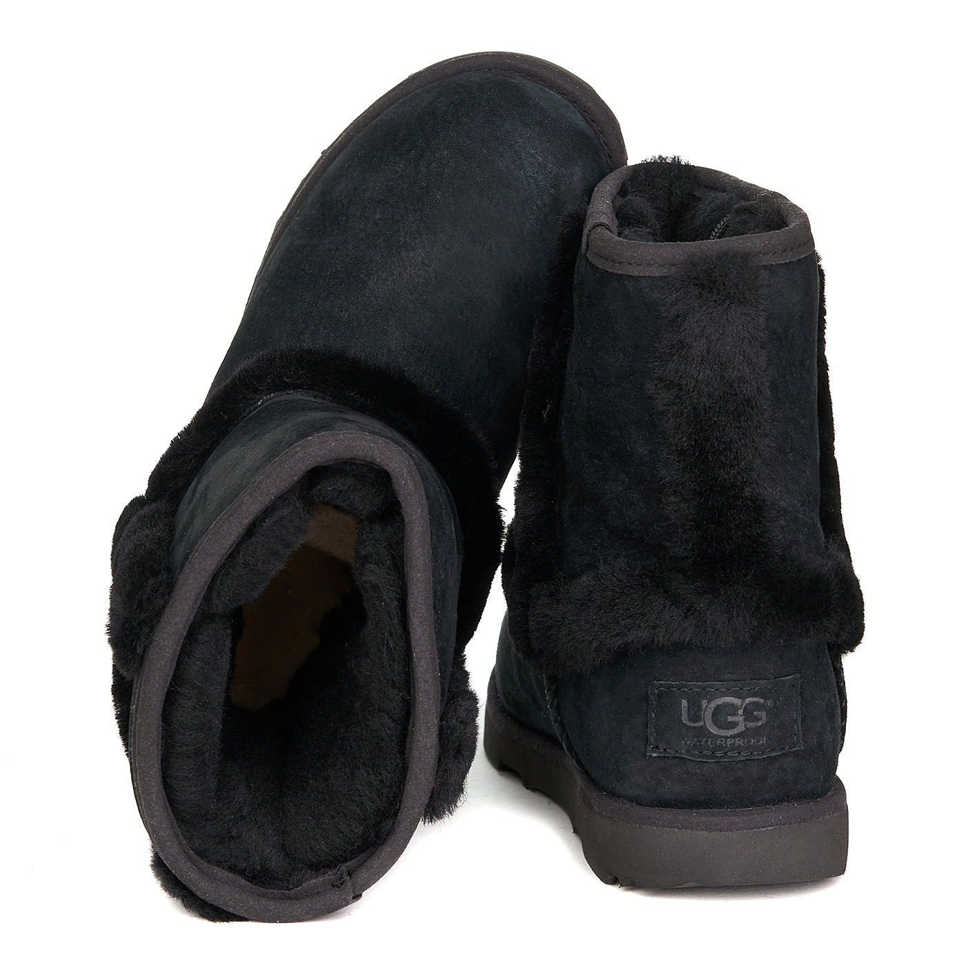 Botas Ugg Hadley Ii Piel De Cuero Natural Negro