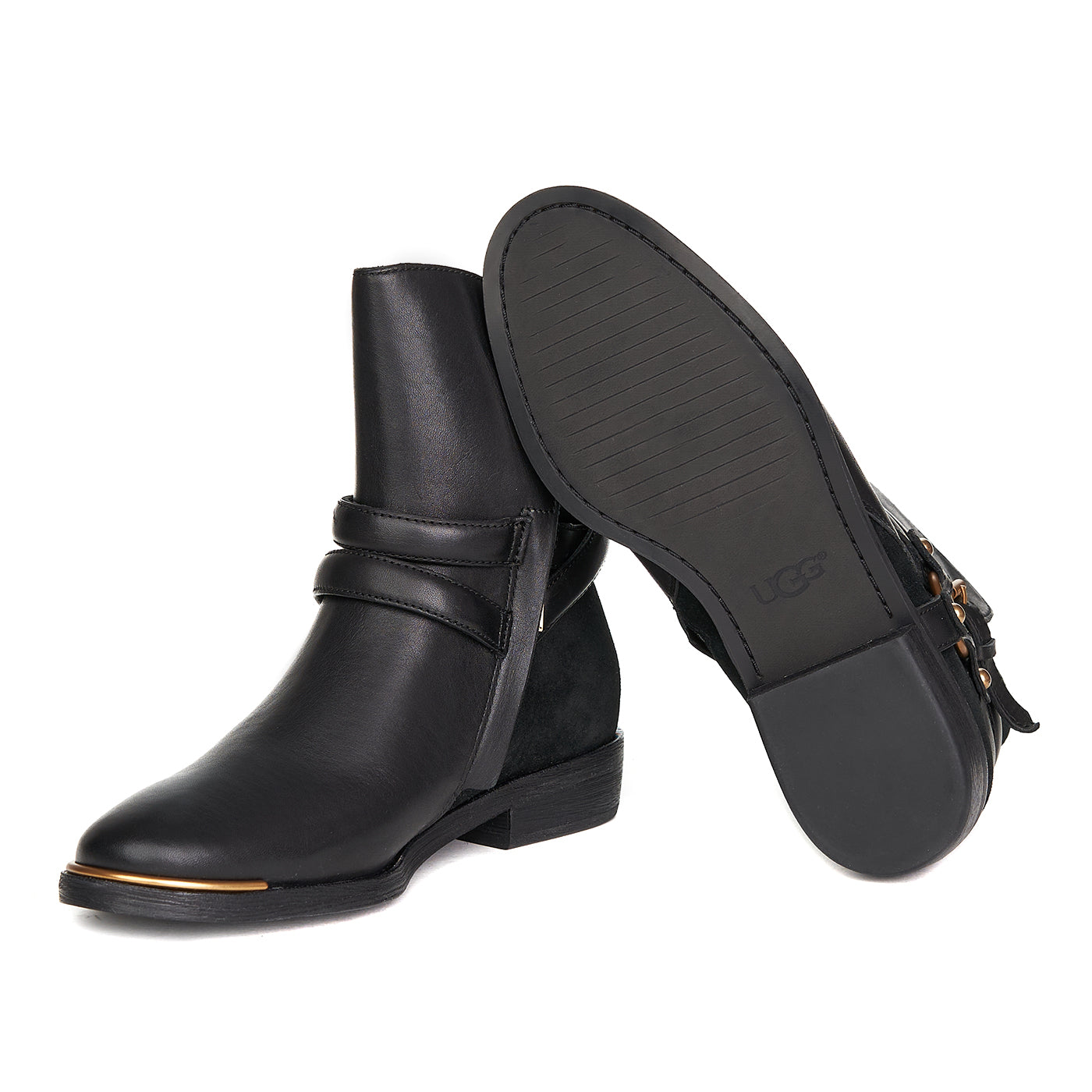 Stivali Ugg Kelby Neri In Pelle Naturale Neri