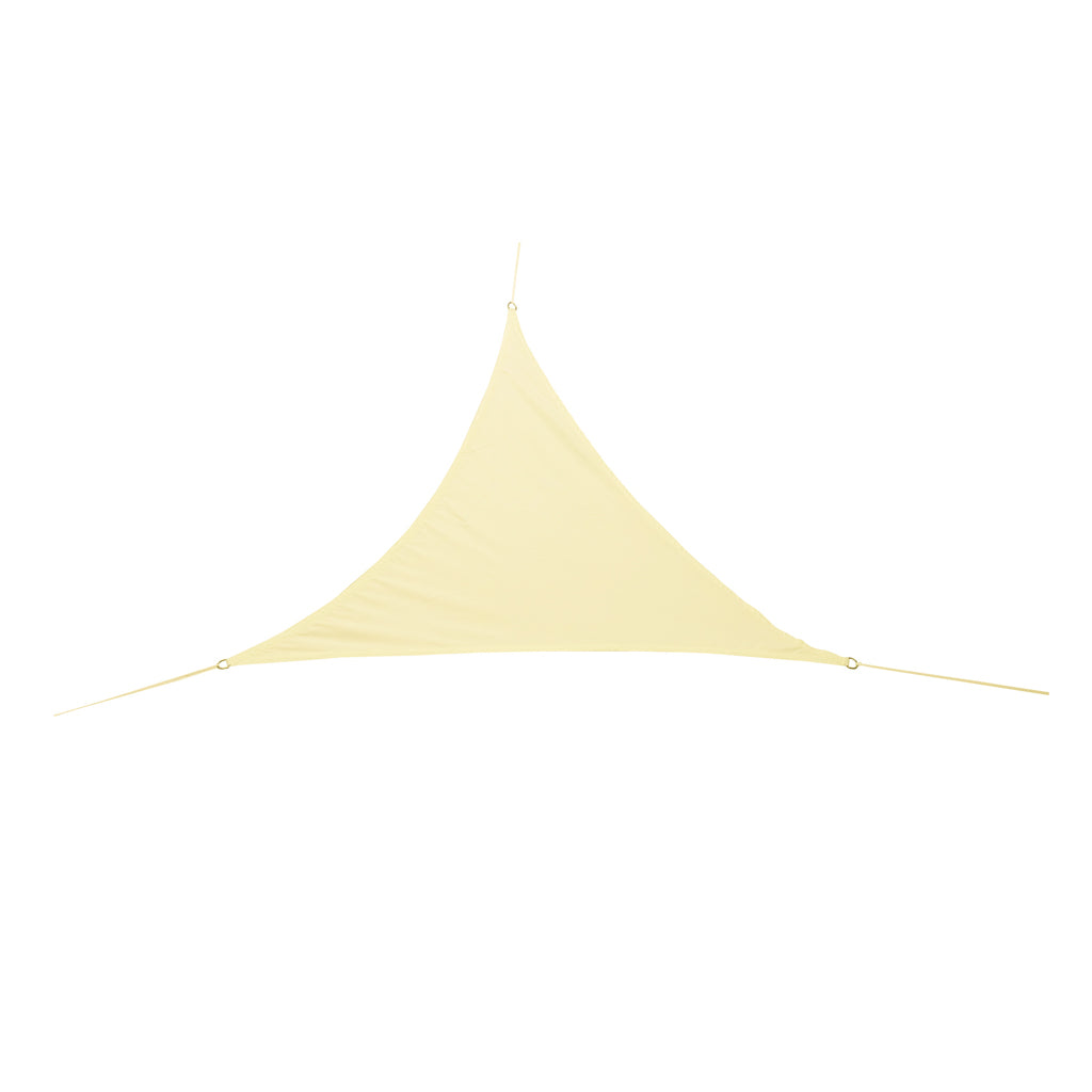 Luaro Garden Terrace Sunshade Sail Waterproof 4x4x4m Triangle Beige