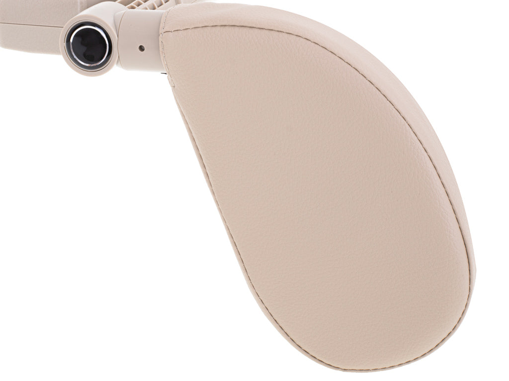 Head And Neck Adjustable Car Headrest Beige