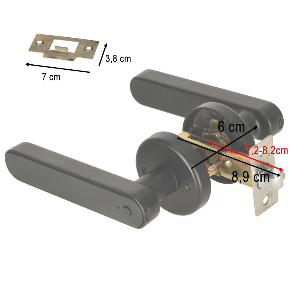 Fingerprint Code Bluetooth Combination Door Handle