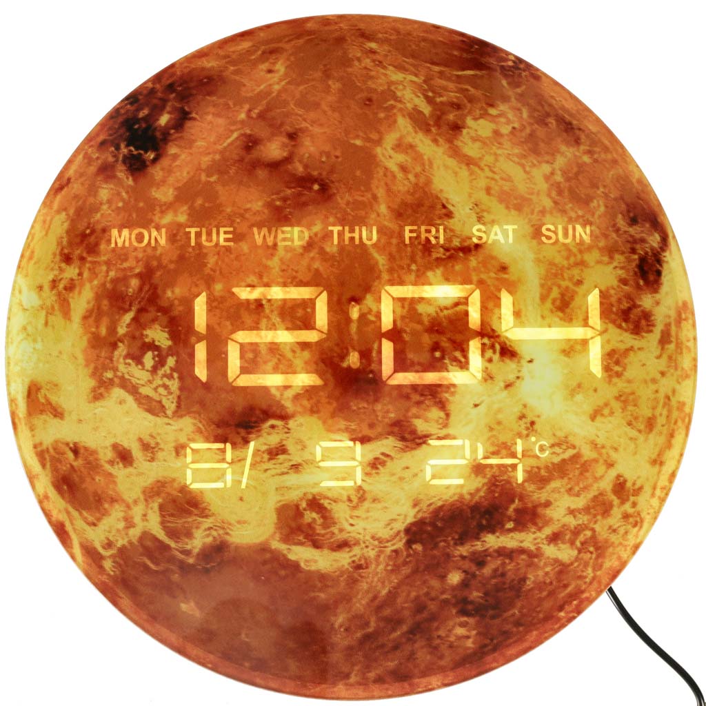 Planet Mars Orange 32cm Price Clock