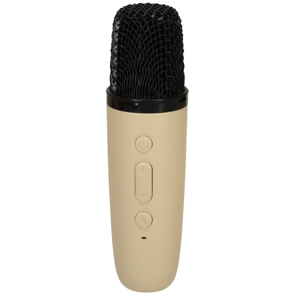 Karaoke Speaker With Microphone Gold