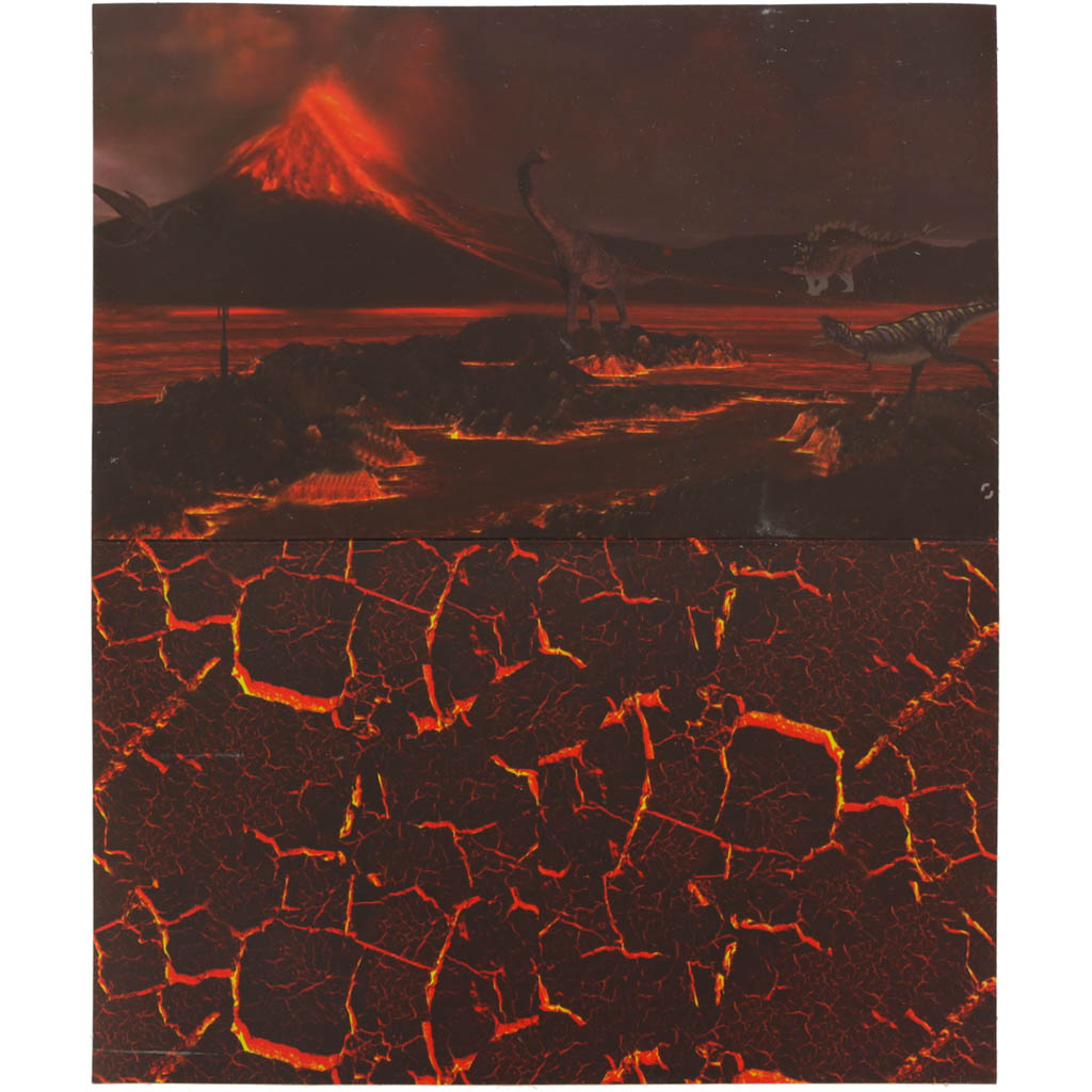 Volcanic Eruption 2-in-1 Experiment + Dinosaur