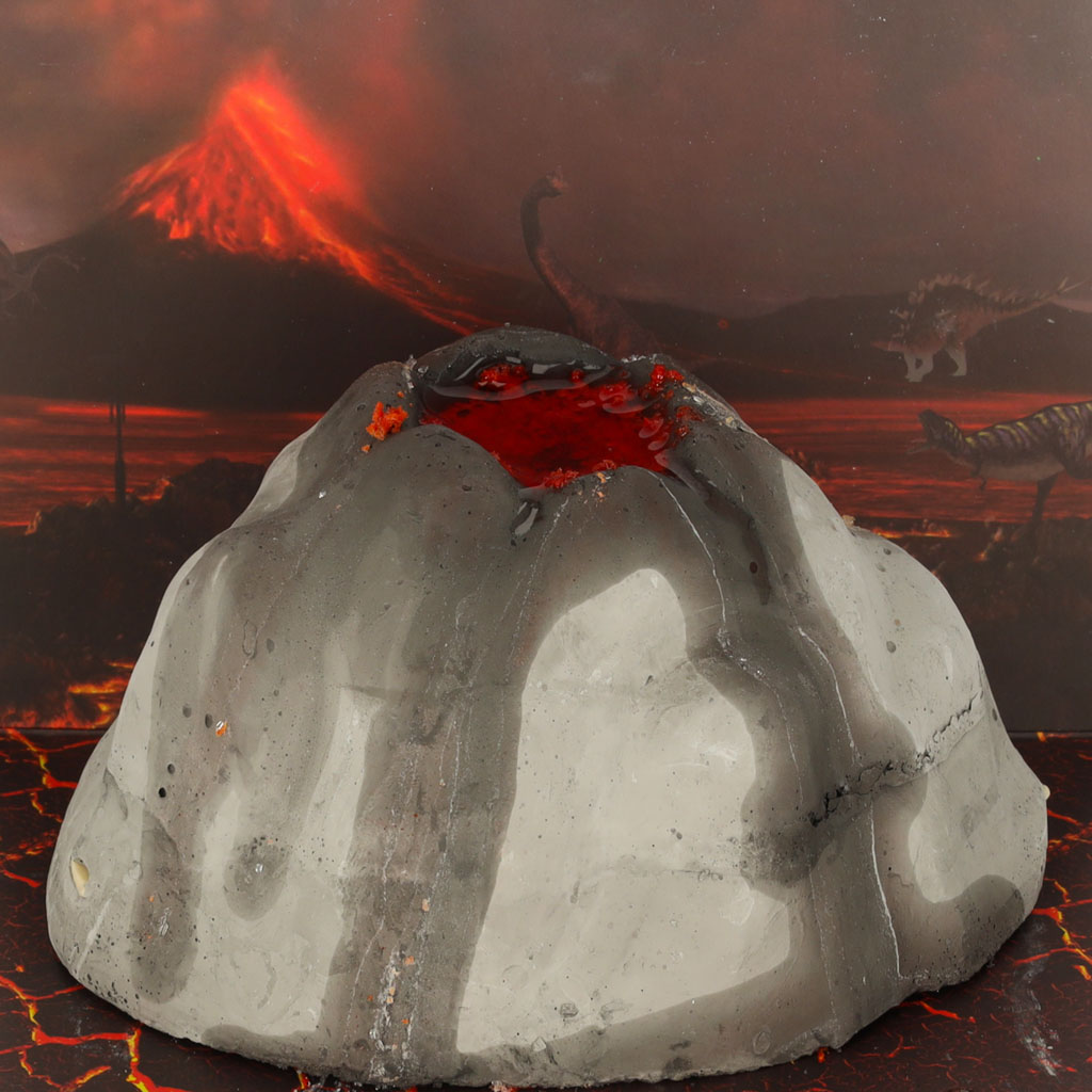 Volcanic Eruption 2-in-1 Experiment + Dinosaur