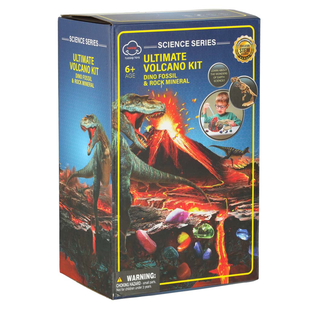 Volcanic Eruption 2-in-1 Experiment + Dinosaur